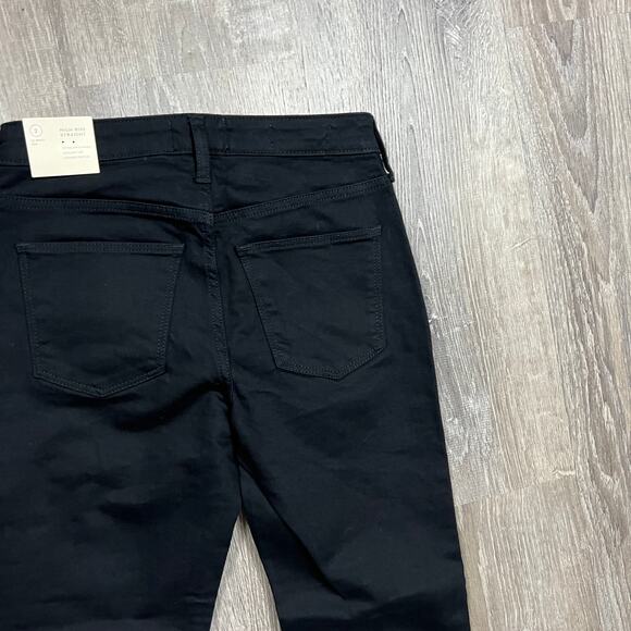 Universal Thread Women's Black High-Rise Slim Straight Jeans - Size 0 - NWT - Picture 8 of 11
